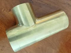 T-shaped Copper Alloy Sanitary Ware High-Efficiency Dead-Angle-Free Robotic Sandblasting